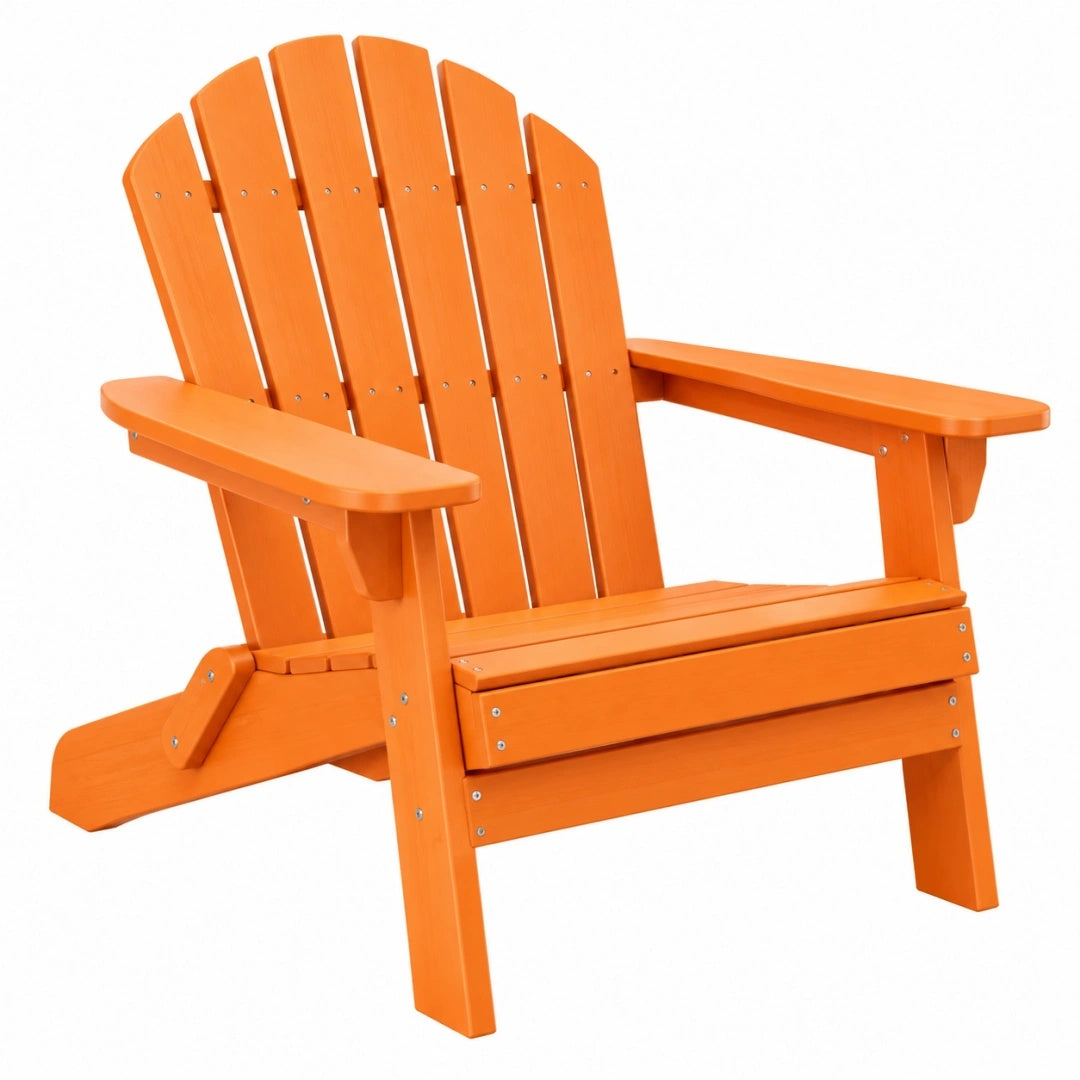 Fauteuil de jardin 80 x 86 x 97 cm en bois orange style Adirondack