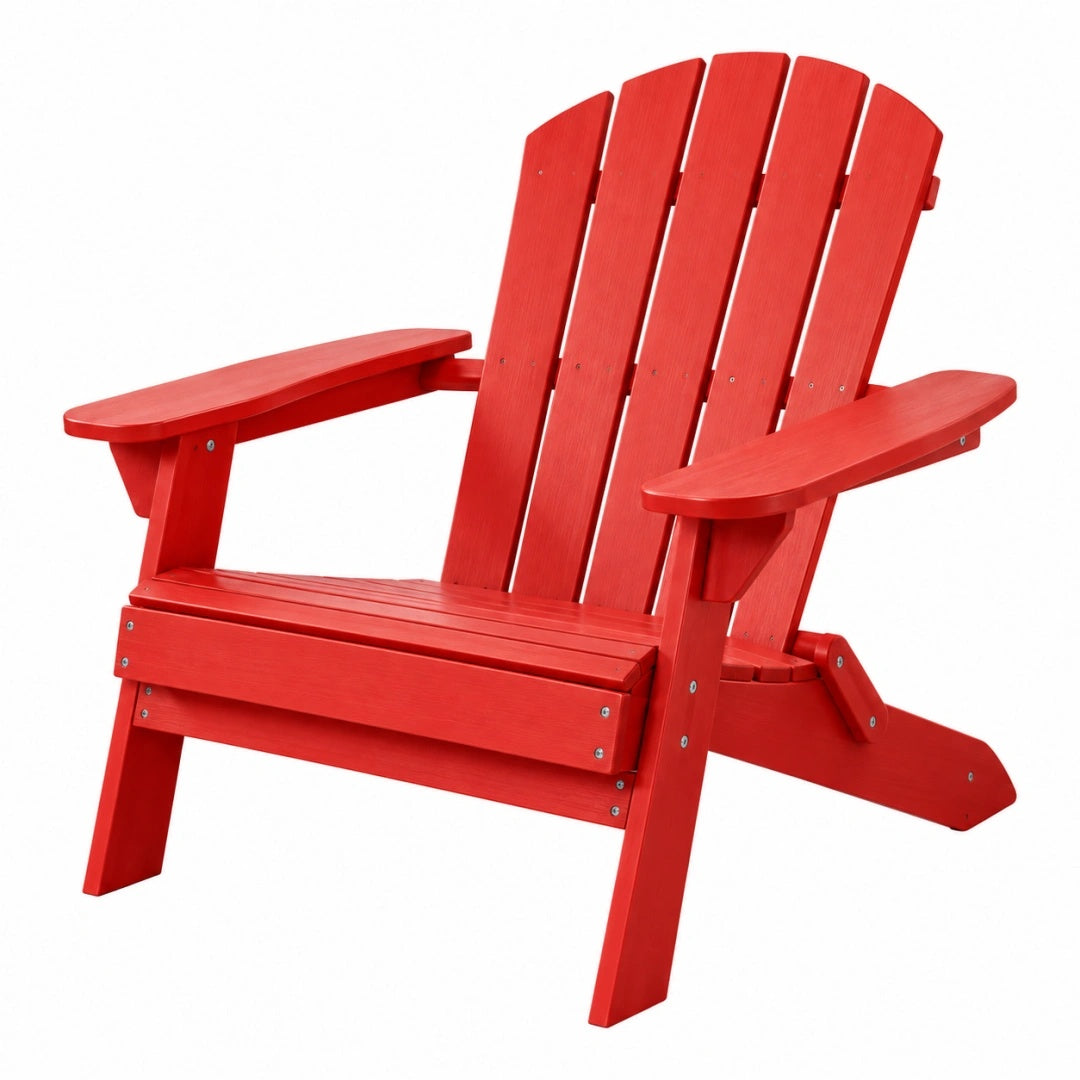 Fauteuil Adirondack 80 x 98 x 92 cm en bois rouge pour extérieur